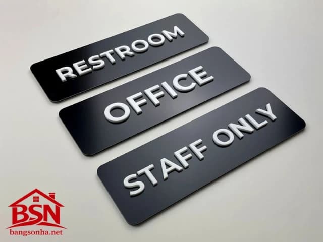 Bảng tên phòng gắn cửa phòng văn phòng