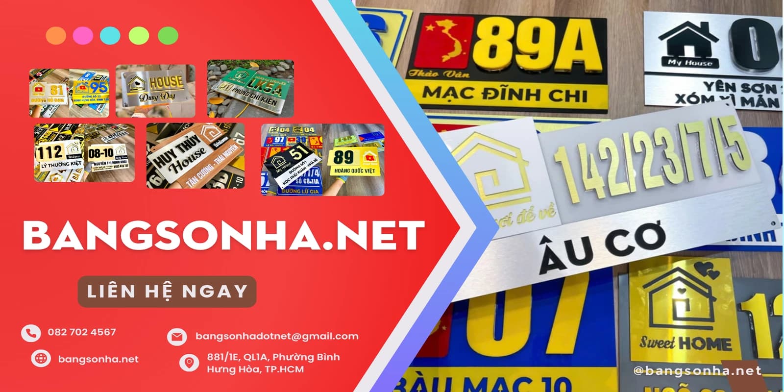 Bangsonha.Net - Chuyên làm bảng số nhà đẹp, bền, giá rẻ tại TPHCM